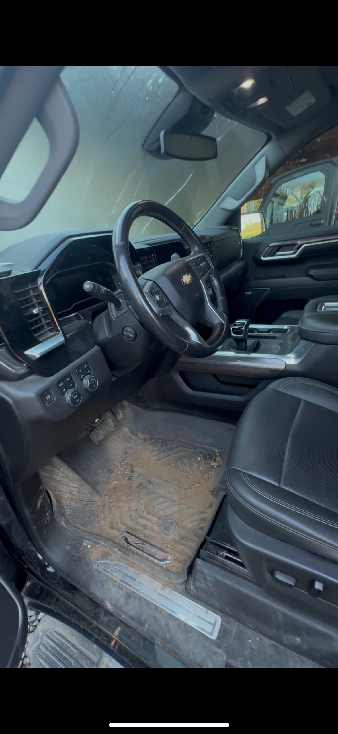 Chevy footwell before detailing